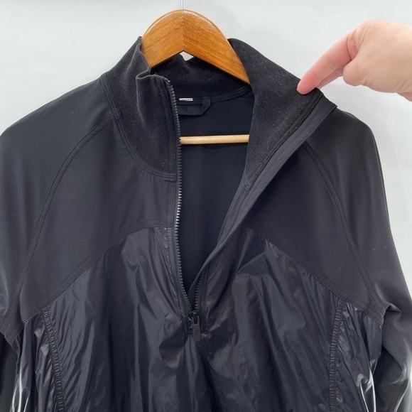 Lululemon All Roads 1/2 Zip Black Lightweight Jacket Shirt Size 8 - Picture 4 of 11